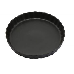 PLATO REDONDO DE CERAMICA NEGRO / JA2145-NEGRO / FS006