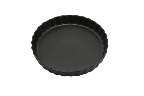PLATO REDONDO DE CERAMICA NEGRO / JA2145-NEGRO / FS006