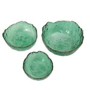 BOWL VIDRIO SET X3 VERDE / JA2505 /FS006