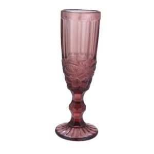SET X 6 COPA PARA CHAMPAGNE DE VIDRIO MORADO / JA2517-PURPLE / FS006