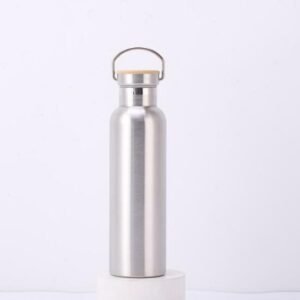 TERMO DE ACERO CON TAPA DE BAMBU / JA2826 / FS006