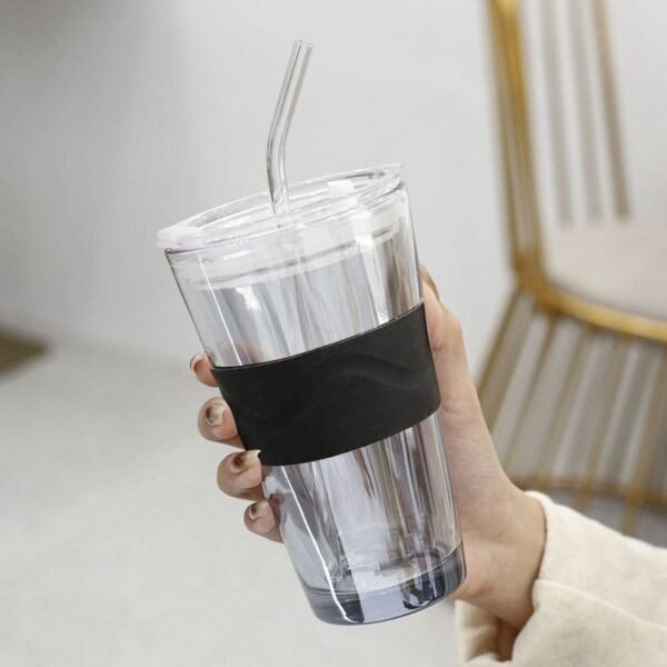 VASO DE VIDRIO BLANCO CON SORBETE / JA3084-WHITE / FS006