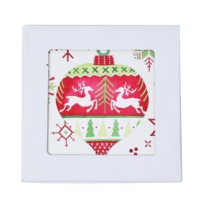 PORTAVASO NAVIDEÑO CUADRADO / JA3118 / FS006