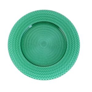 PLATO BASE DE VIDRIO VERDE / JA3293-GREEN / FS006