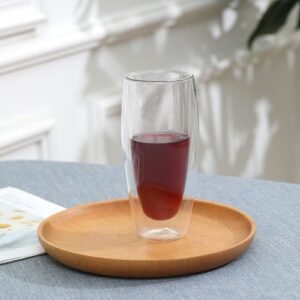 VASO DE VIDRIO DOBLE FONDO 240 ML / JA3368 / FS006