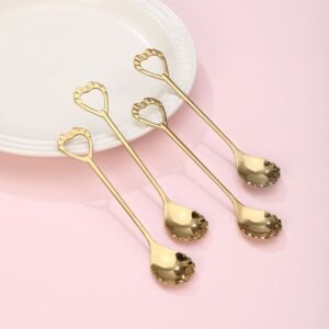SET DE 4 CUCHARITAS DORADOS / JA3404 / FS006