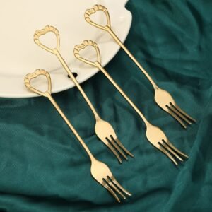 SET DE 4 TENEDORES DORADOS / JA3405 / FS006