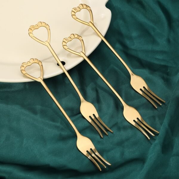 SET DE 4 TENEDORES DORADOS / JA3405 / FS006