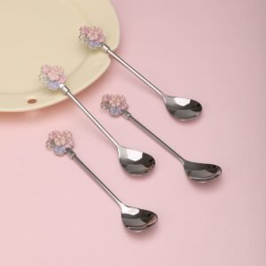 SET DE 4 CUCHARITAS PLATEADOS / JA3406-SILVER / FS006