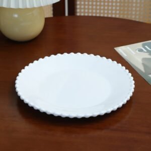 PLATO TENDIDO BLANCO DE CERAMICA / JA3412 / FS006
