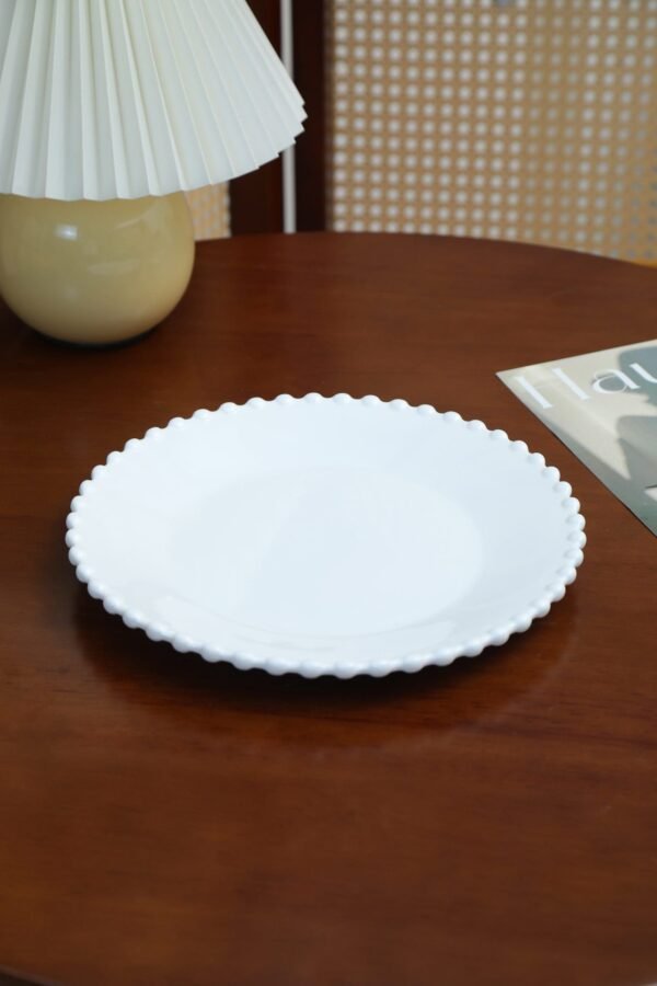 PLATO TENDIDO BLANCO DE CERAMICA / JA3412 / FS006