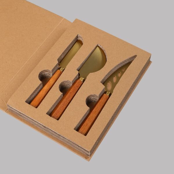 SET DE UTENSILIOS PARA QUESO DORADO / JA3443 / FS006 - Image 2