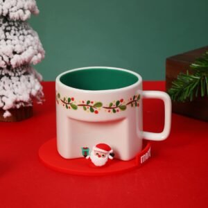 TAZA NAVIDEÑA DE CERAMICA / JA3449 / FS006