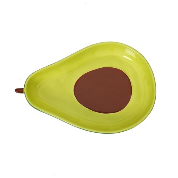 PLATO VERDE EN FORMA DE AGUACATE / JA3471 / FS006