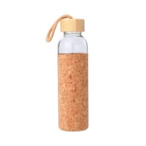 BOTELLA DE VIDRIO CON FORRO DE CORCHO / JA3499 / FS006