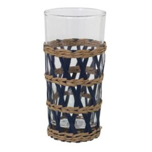 SET DE 4 VASOS DE VIDRIO / JA3558-NAVY / FS006