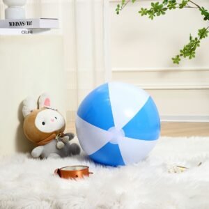 PELOTA PARA PLAYA AZUL CON BLANCO / JA3590-BLUE / FS006