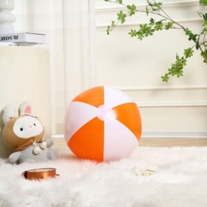 PELOTA PARA PLAYA NARANJA CON BLANCO / JA3590-ORANGE / FS006