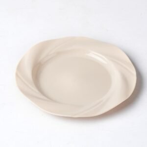 PLATO BEIGE DE CERAMICA / JA3606-BEIGE / FS006