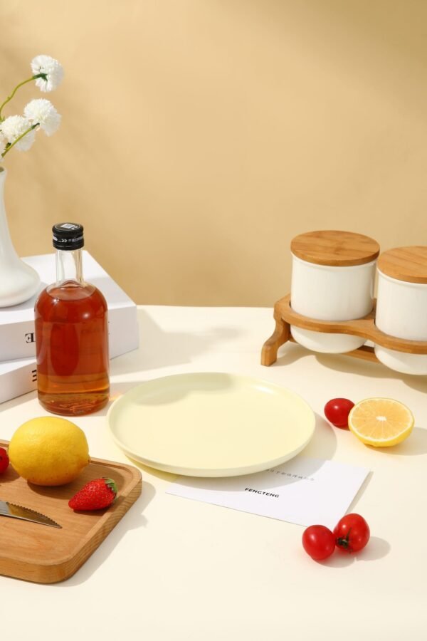 PLATO BLANCO DE CERAMICA / JA3608 / FS006