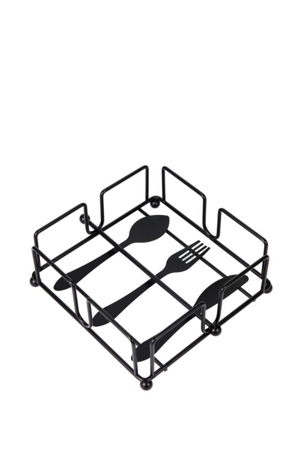 SERVILLETERO NEGRO DE METAL / JA3610-BLACK / FS006 - Image 2
