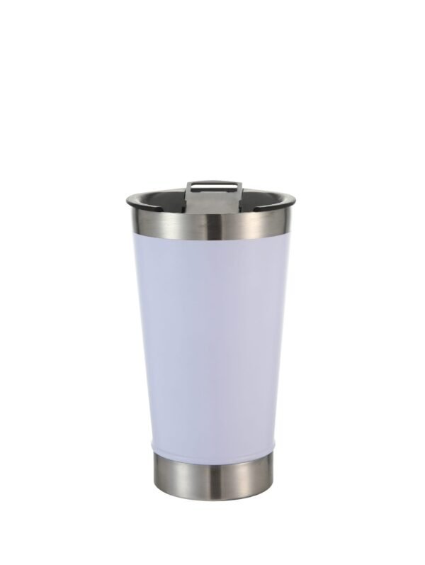 TERMO BLANCO DE ACERO DOBLE CAPA / JA3623-WHITE / FS006