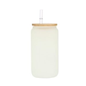 VASO DE VIDRIO ESMERILADO / ISV2141M-YELLOW / FS006