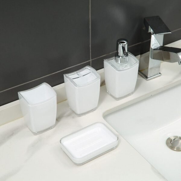 SET DE BAÑO PLASTICO DE 4 PIEZAS / JA2425 / FS006