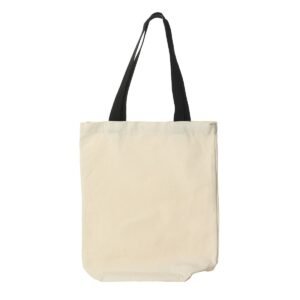 BOLSO DE LIENZO PARA SUBLIMAR CON TIRA NEGRA / JA3162-BLACK / FS006