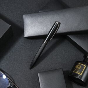 BOLIGRAFO NEGRO DE METAL + ESTUCHE / JA3553 / FS006
