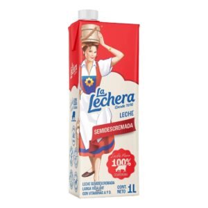 Leche Semidescremada La Lechera Cartón 1 L / FS0011