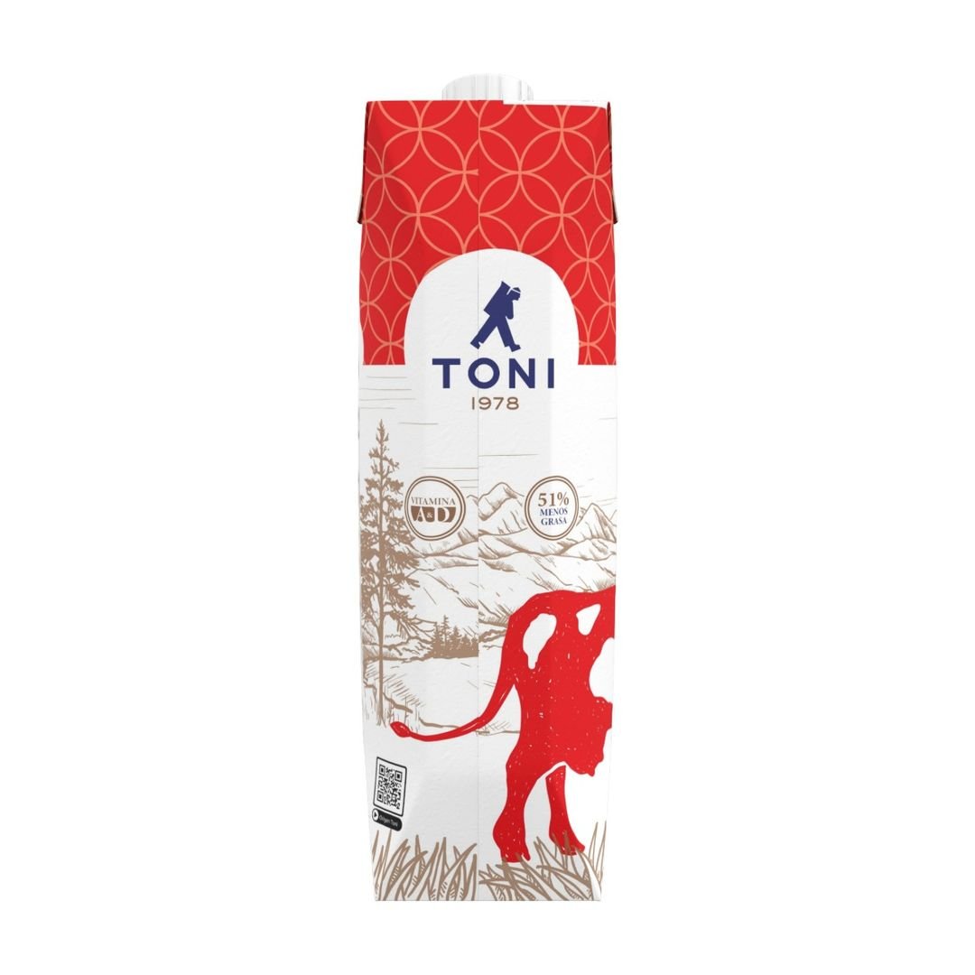 Leche Semidescremada Toni Cartón 1 L / FS0011