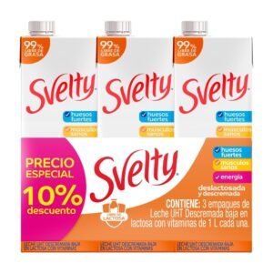 Pack 3 und. Leche Deslactosada Svelty Cartón 1 L / FS0011