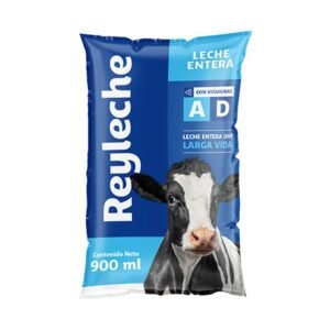 Leche Entera Reyleche Ultrapasteurizada Funda 900ml / FS0011