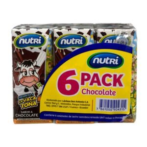 Pack 6 und. Leche Semidescremada Nutri Chocolate 200 ml / FS0011