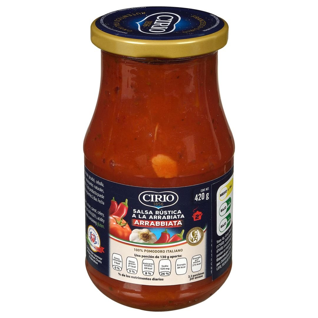 Salsa para Pasta Arrabbiata Cirio 420g / FS0011