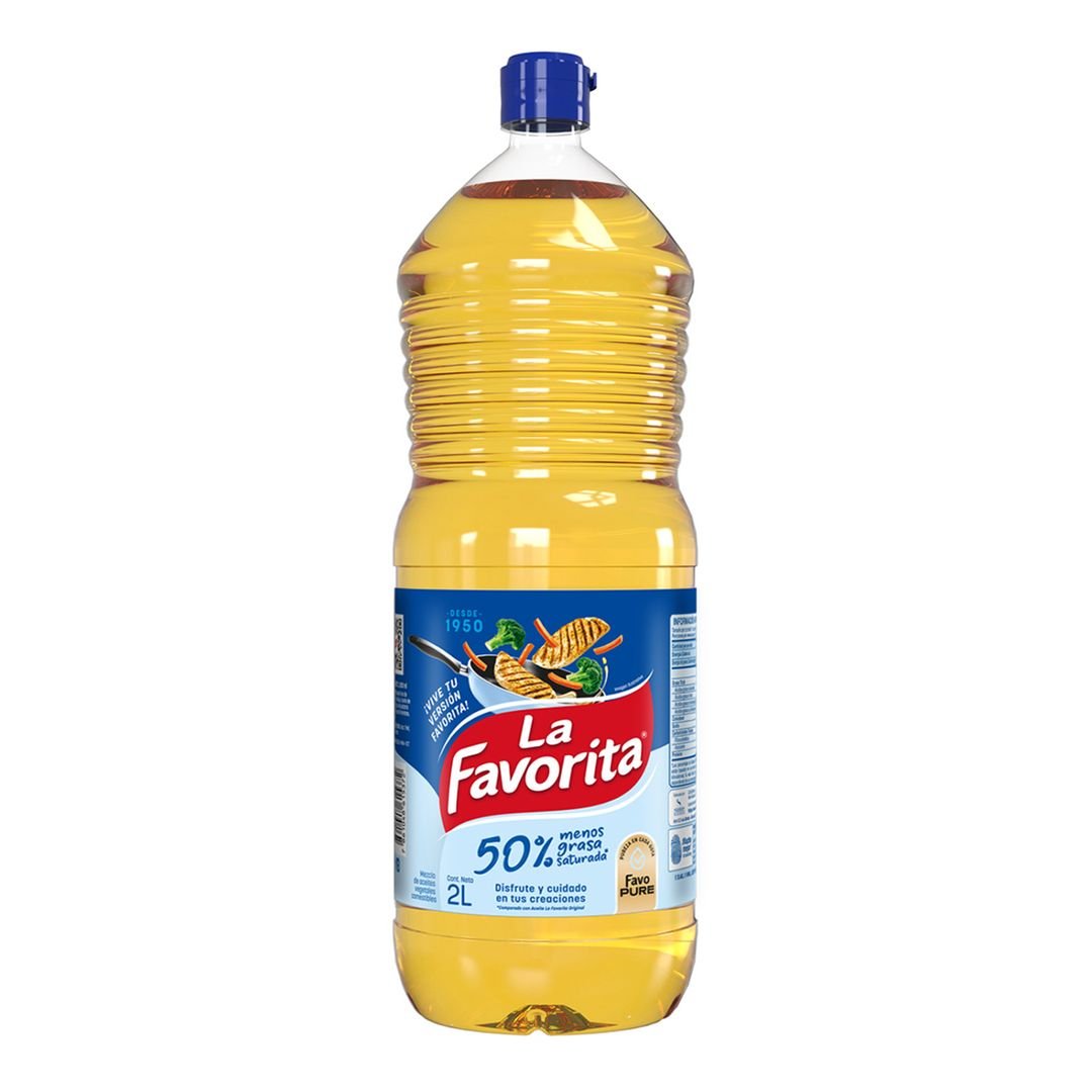 Aceite La Favorita 50% Menos Grasa 2 L / FS0011