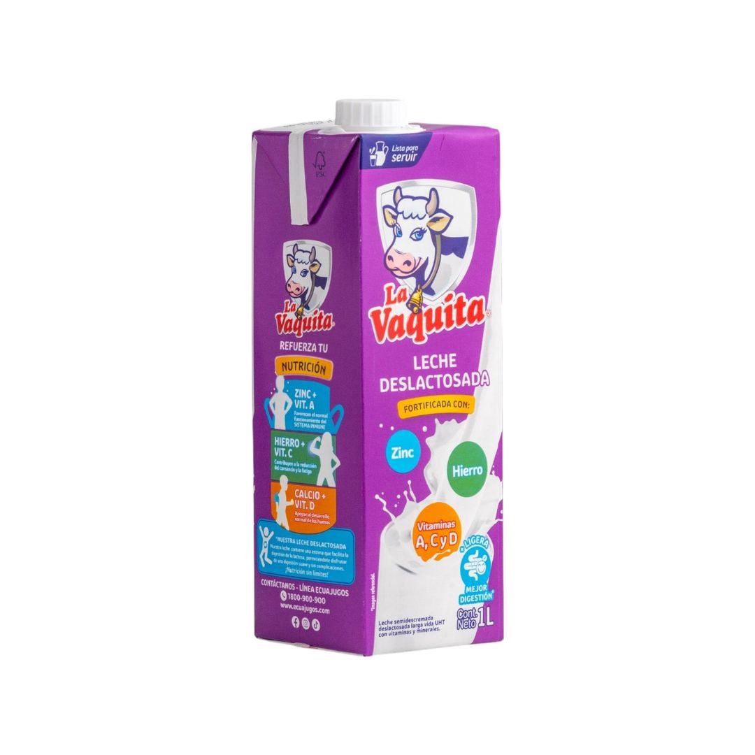 Pack 4 Uds Leche Deslactosada La Vaquita 1 L / FS0011 - Image 3