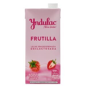 Leche Semidescremada y Deslactosada Indulac Fresa 1 L / FS0011