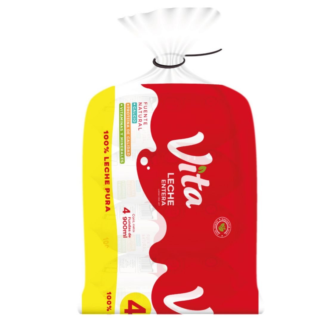 Pack 4 und. Leche Entera Vita 900 ml / FS0011 - Image 2