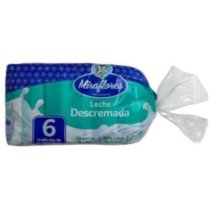 Pack 6 und. Leche Descremada Miraflores 900 ml / FS0011