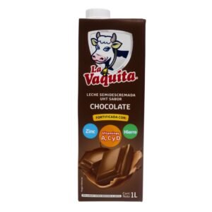 Leche Chocolatada Semidescremada La Vaquita 1 L / FS0011