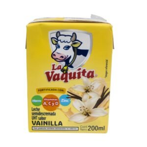 Leche Semidescremada La Vaquita Vainilla 200 ml / FS0011