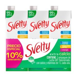 Pack 3 und. Leche Descremada Svelty /FS0011